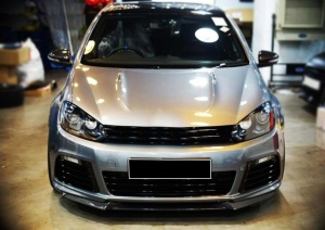 Spoiler fata, Splitter buza fata VW Golf 6 2008-2012 R20 Design - Img 4