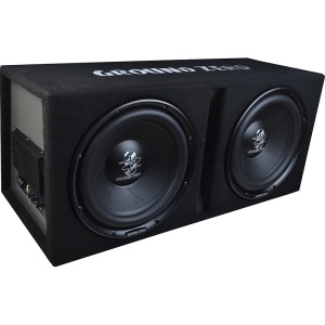 Subwoofer auto dublu activ Ground Zero GZIB 2.30BR-ACT – 2x300mm, 1000W max - Img 2