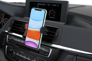 SUPORT TELEFON AUTO EXTENSIBIL 58-95 MM CU PRINDERE IN GRILA DE VENTILATIE - Img 6