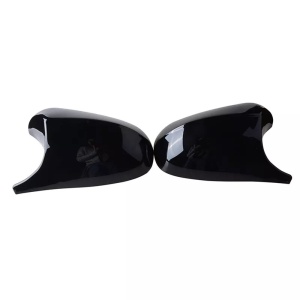 Tükörborítások, kompatibilisek a BMW 1-es szériával (E87 2007-2010), 3-as szériával (E90 E91 2008-2011), E92 E93 2010-2013, fényes fekete M Design, rögzítőelemekkel - Img 2