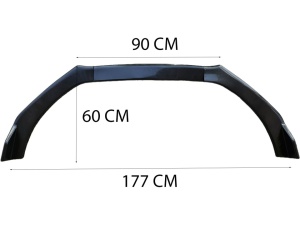 Univerzális első lökhárító toldás, spoiler, fekete, MEGANE modellhez - Img 4