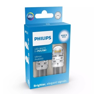 2 db-os kiegészítő LED izzó készlet 12V P21/5W Ultinon Pro6000SI fehér PHILIPS - Img 2