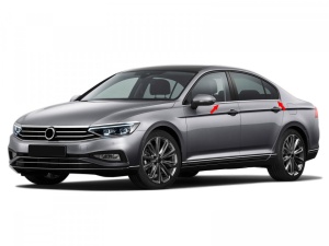 4 darabos rozsdamentes acél ablakkeret készlet VW Passat B8 2019-> modellhez - Img 2