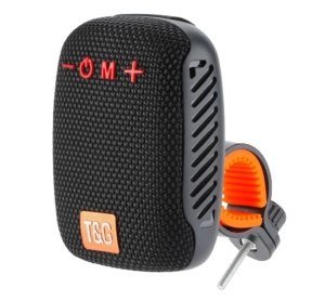 BoxA Bluetooth portabilA cu radio, slot pentru card de memorie, USB AUX si suport pentru bicicleta, motocicleta, negru