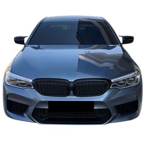Capace oglinda compatibile cu BMW seria 5 G30 2017-> Negru lucios Batman Style - Img 2