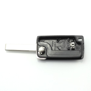 Citroen / Peugeot - Carcasa tip cheie briceag cu 4 butoane si suport baterie, lama tip HU83-SH4 - Img 4