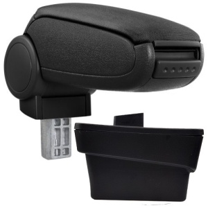 Cotiera auto Skoda Octavia III 2013->, negru, piele ecologica