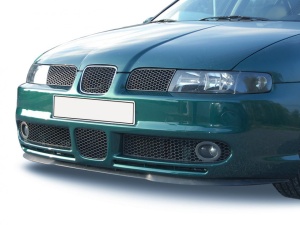 CUPRA Design első lökhárító toldás, matt fekete, 3 darabos - Img 2