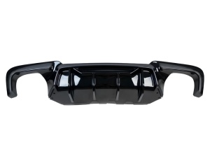 Difuzor de aer cu evacuare dubla stanga si dreapta compatibil BMW Seria 5 F10 2010-2017, M5 Competition Design, culoare negru lucios