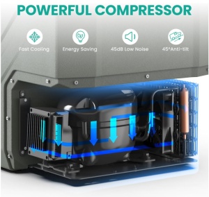 Frigider auto DELUXE cu compresor, volum 30 L, 12-24 V, consum 60W - Img 13