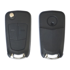 GYÚJTÁSKULCS TOK OPEL ASTRA / CORSA / TIGRA / VECTRA MODELLEKHEZ, 2 GOMBOS, KULCSOS