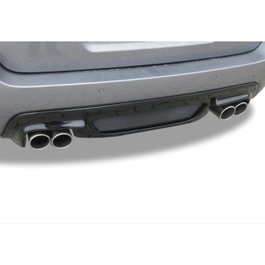 Hátsó lökhárító diffúzor dupla kipufogókkal, kompatibilis a BMW 5-ös szériával, E60 2003-2010