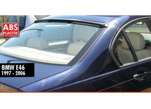 Hátsó spoiler, kompatibilis a BMW 3-as széria E46 1998-2005 szedánnal, fényes fekete - Img 2