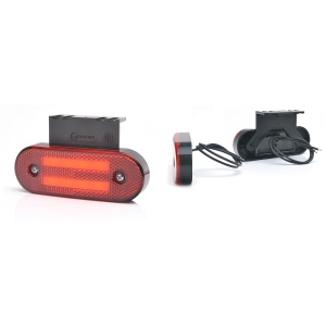 HELYZETJELZŐ LÁMPA LED 1224 W175, 12V-24V, PIROS, HELYZETJELZŐ VAN