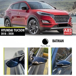 Hyundai Tucson 2018-2020 fényes fekete Batman stílusú tükörborítások - Img 2