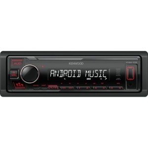 KMM-105RY RADIO CU USB KENWOOD, ROSU