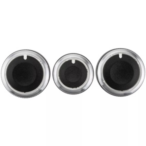 Krómozott peremes klímavezérlő gombkészlet, kompatibilis a VW Golf V, Golf VI, Passat B6, Jetta, Touran, Golf Plus és Tiguan modellekkel - Img 2