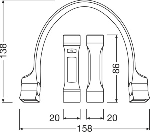 LANTERNA PENTRU UMAR OSRAM WEARABLE NECK LIGHT LEDIL413 - Img 8