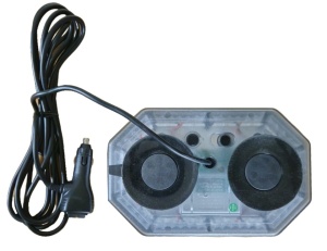 Mini Rampa Girofar profesionala, prindere cu magnet,12-24V, 30W, lungime 25 cm, culoare portocalie, E-Mark E9 - Img 3