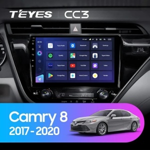 Navigatie Auto Teyes CC3 2K Toyota Camry 8 2017-2020 4+32GB 10.36" QLED Octa-core 2Ghz Android 4G Bluetooth 5.1 DSP - Varianta A - Img 2