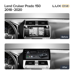 Navigatie Auto Teyes Lux One 360° Toyota Toyota Land Cruiser Prado 150 2018-2020 6+128GB 12.3" IPS Octa-core 2Ghz, Android 4G Bluetooth 5.1 DSP - Img 3