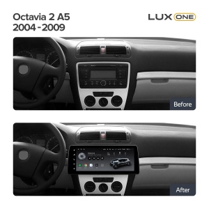 Navigatie Auto Teyes Lux One Skoda Octavia 2 2004-2013 4+32GB 12.3" IPS Octa-core 2Ghz, Android 4G Bluetooth 5.1 DSP - Img 3