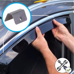 Paravanturi auto compatibile cu Seat Leon II 2006-2012 fata-spate - Img 4