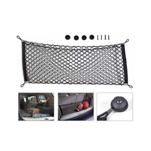 Plasa elastica pentru fixare bagaje, 110x65 cm, Negru - Img 3