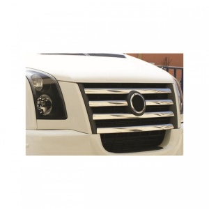 Rozsdamentes acél hűtőrács díszlécek VW CRAFTER 2006-2014 - Img 2
