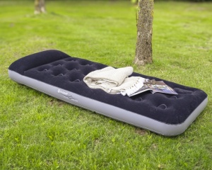 Saltea gonflabila 185x72x20/30 cm, 150 kg maxim, Outwell Flock Classic Single W, perna si pompa - Img 7