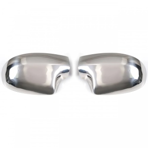 Set 2 ornamente din inox pentru capace de oglinda compatibil Renault Megane III 2008-2015, Fluence 2009-2016, Laguna 2008-2016