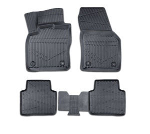 Set covorase auto cauciuc VW TIGUAN II 2016-2023, forma tavita 3D