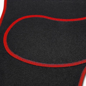 Set covorase auto textile universale 64 x 44 cm | 44 x 29 cm - negru - roșu - Img 4