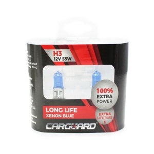 Set de 2 becuri Halogen H3 +100% Intensitate - LONG LIFE