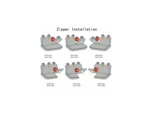 Set huse scaune auto universale, piele ecologica negru, fata-spate, 8 piese, bancheta fractionata, compatibil Airbag - Img 7