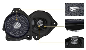 Subwoofere auto Rainbow dedicate Mercedes Benz IL-W8 MB LHD, 2 OHM, 80 W RMS, Set