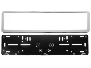 Suport numar auto metalic cromat compatibil cu VW - Img 5