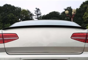 VW Passat B8 2015-2019-es modellel kompatibilis csomagtartó spoiler, műanyag, fényes fekete - Img 3