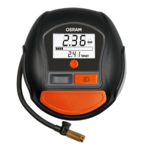 AUTÓKOMPRESSZOR 12V 180 W DIGITÁLIS KIJELZŐVEL, GUMIABRONCS FELFÚJÁS 1000 OSRAM - Img 2