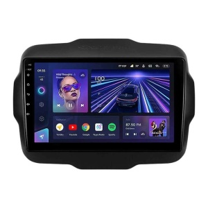 Autós navigáció Teyes CC3 Jeep Renegade 2014-2018 4+32GB 9" QLED Octa-core 1.8Ghz Android 4G Bluetooth 5.1 DSP
