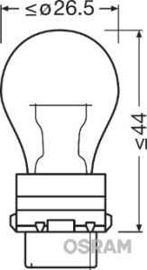 BEC 12V PY27/7W ORIGINAL SET 10 BUC OSRAM - Img 3