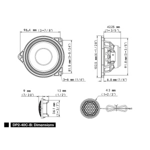 Boxe auto componente dedicate BMW seria 3 si seria 4 Alpine DP2-40C-B, 50 W - Img 2