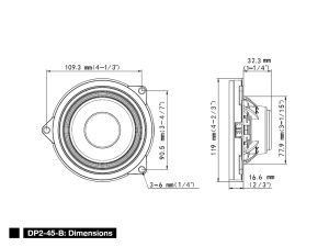 Boxe auto dedicate BMW seria 3 si seria 4 Alpine DP2-45-B , 50 W - Img 2