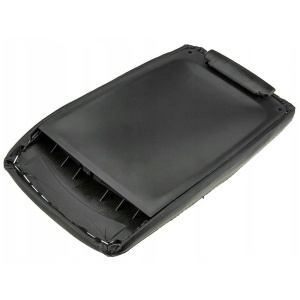 Capac cotiera compatibil cu Audi A6 C6 2004-2011, culoare negru, piele ecologica - Img 2
