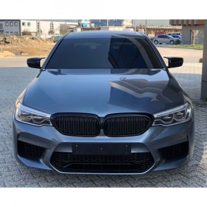Capace oglinda compatibile cu BMW seria 5 G30 2017-> Negru lucios Batman Style - Img 3