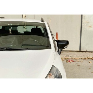 Capace oglinda compatibile cu Renault Clio IV 2012-2019, Renault Captur 2013-2019 Negru lucios Batman Style - Img 3