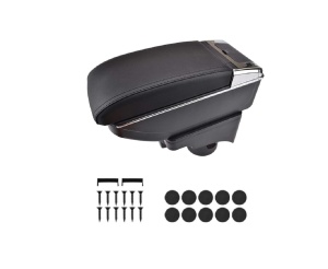 Cotieră auto compatibilă VW Golf 5 MK5, piele ecologică neagră
