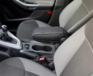 Cotiera auto Ford Focus III 2011-2015, negru, material textil - Img 3
