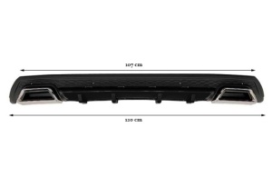 Difuzor bara spate universal , ELITE PLUS B Design, negru mat / lucios - Img 3