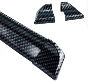 Eleron auto universal din cauciuc tip M Carbon Design lungime 150 cm x 3.5 cm latime cu capete din plastic - Img 5